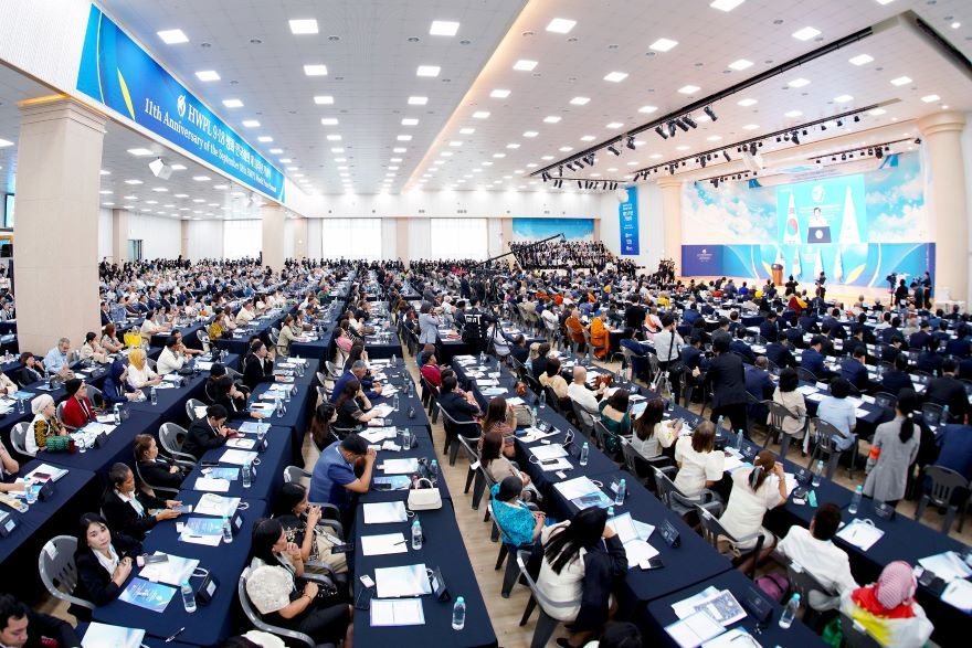 ‘HWPL 9·18 평화 만국회의 제11주년 기념식’이 열리고 있는 모습..JPG