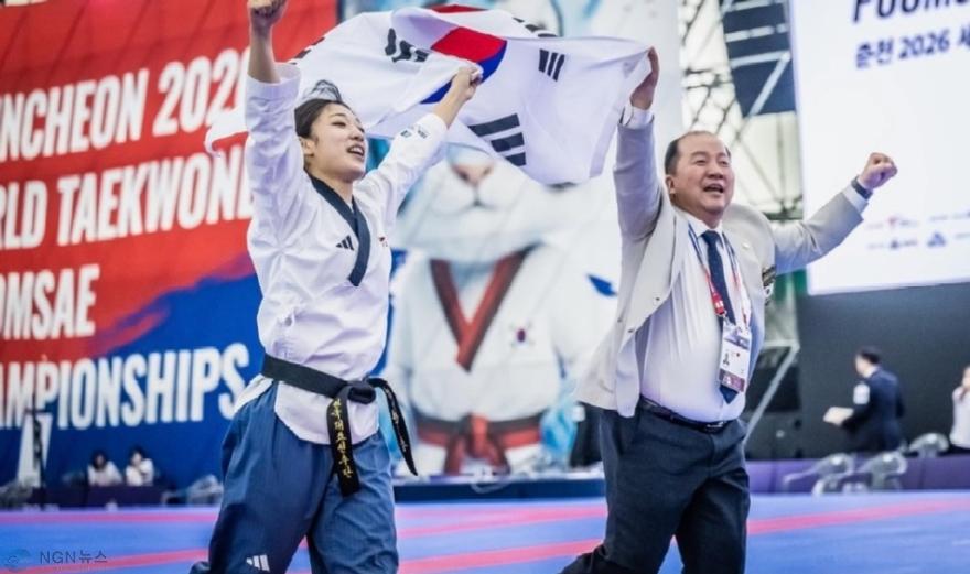 1-2 포천시청 태권도부 국가대표 장한솔 선수, 세계태권도품새선수권대회 금메달 획득.jpg