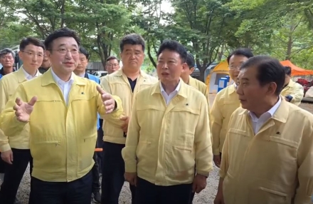 윤호중 장관, 가평군 폭우 피해 현장 방문…“정부, 모든 지원 하겠다”