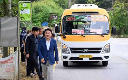 시민 눈높이로 점검…의정부시, 마을버스 타고 자일동 현장 살펴