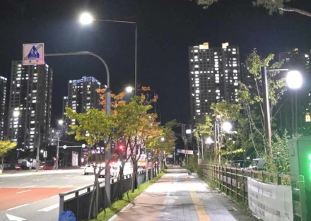 의정부시, 민락2지구 보행등 LED 전면 교체…안전한 밤길 조성