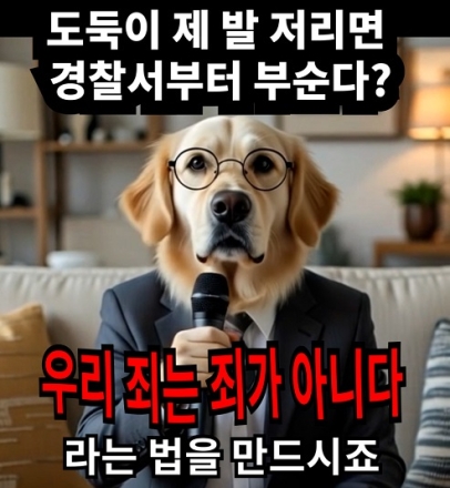 도둑이 제 발 저리면 경찰서부터 부순다?