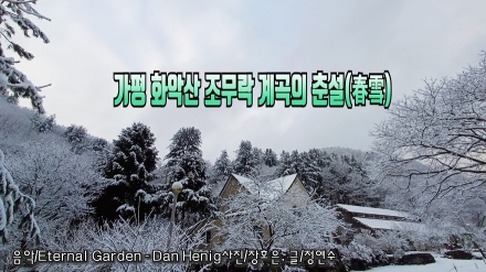 가평 화악산 조무락 계곡의 춘설 [春雪]