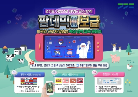 경기도, 외국인 근로자 맞춤형 스마트 교육 ‘팜데믹Ⅱ’ 보급