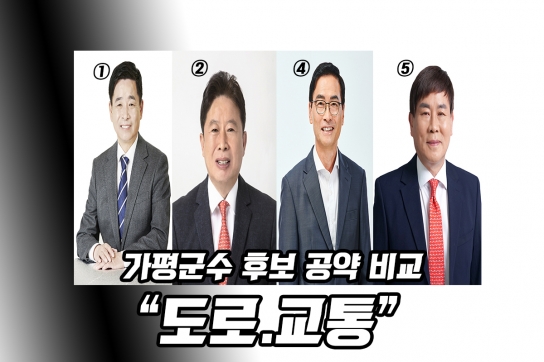 가평군수 후보 공약 비교..①도로.교통