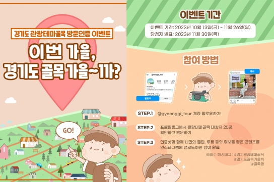 경기도, 경기관광테마골목 ‘골목 방문 인증 이벤트’ 진행