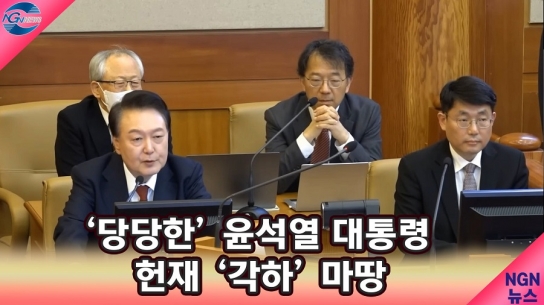 '당당한' 윤석열 대통령, 헌재 '각하' 마땅