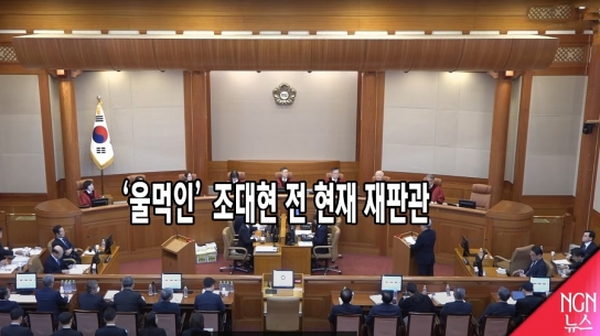 '울먹인' 조대현 전 헌법재판소 재판관