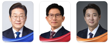 대선 D-9, 이재명 47.3% vs 김문수 39.6% vs 이준석 9.6% … 좁혀지는 격차